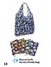 Lemon Reusable Foldable Shopping Bags W/ Zipper (12 Pcs)